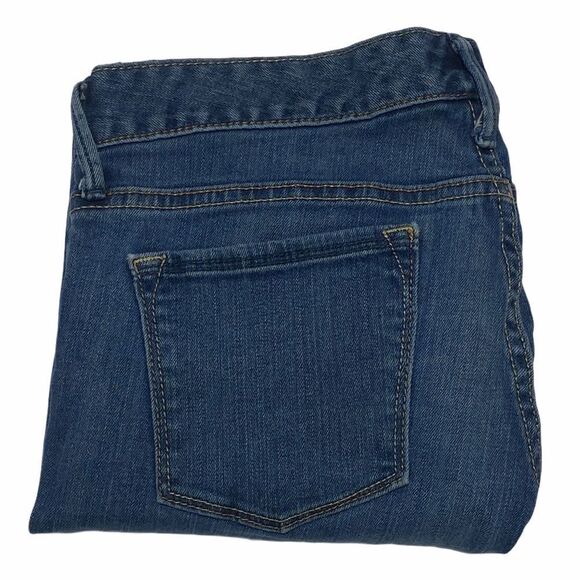 BANANA Republic Stretch Blue Cuff Cropp Jeans 28/6 - Picture 8 of 11